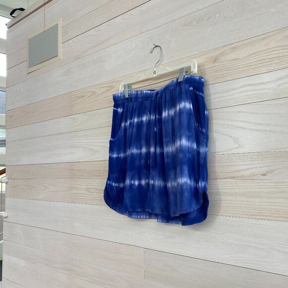 Merona Blue and White Tie Dye Mini Skirt - Picture 2 of 7